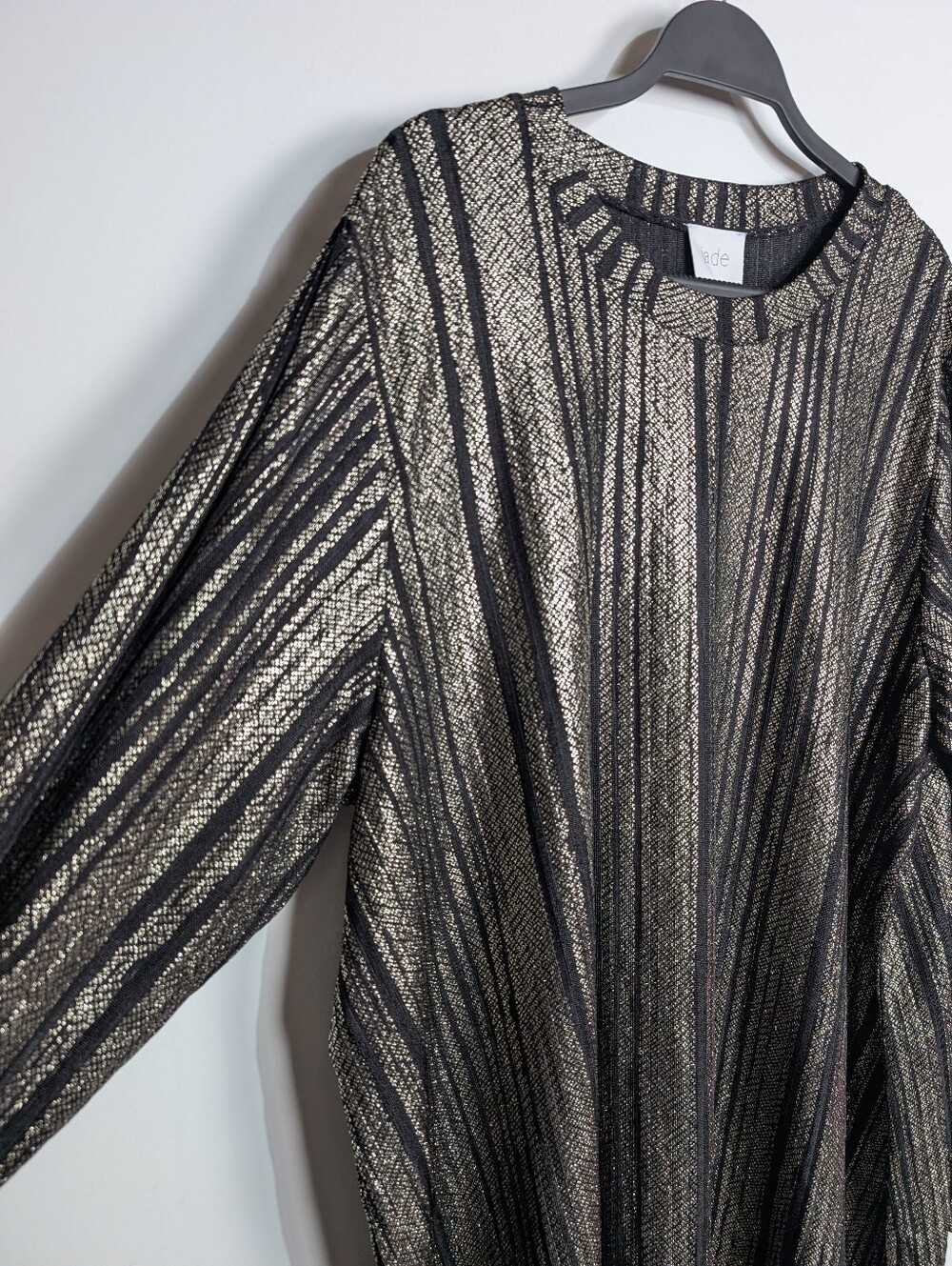 Johnny Was Jade Jenna Metallic Relaxed Flowy Evening Event 70s Tunic Top Size 3X - Picture 4 of 9